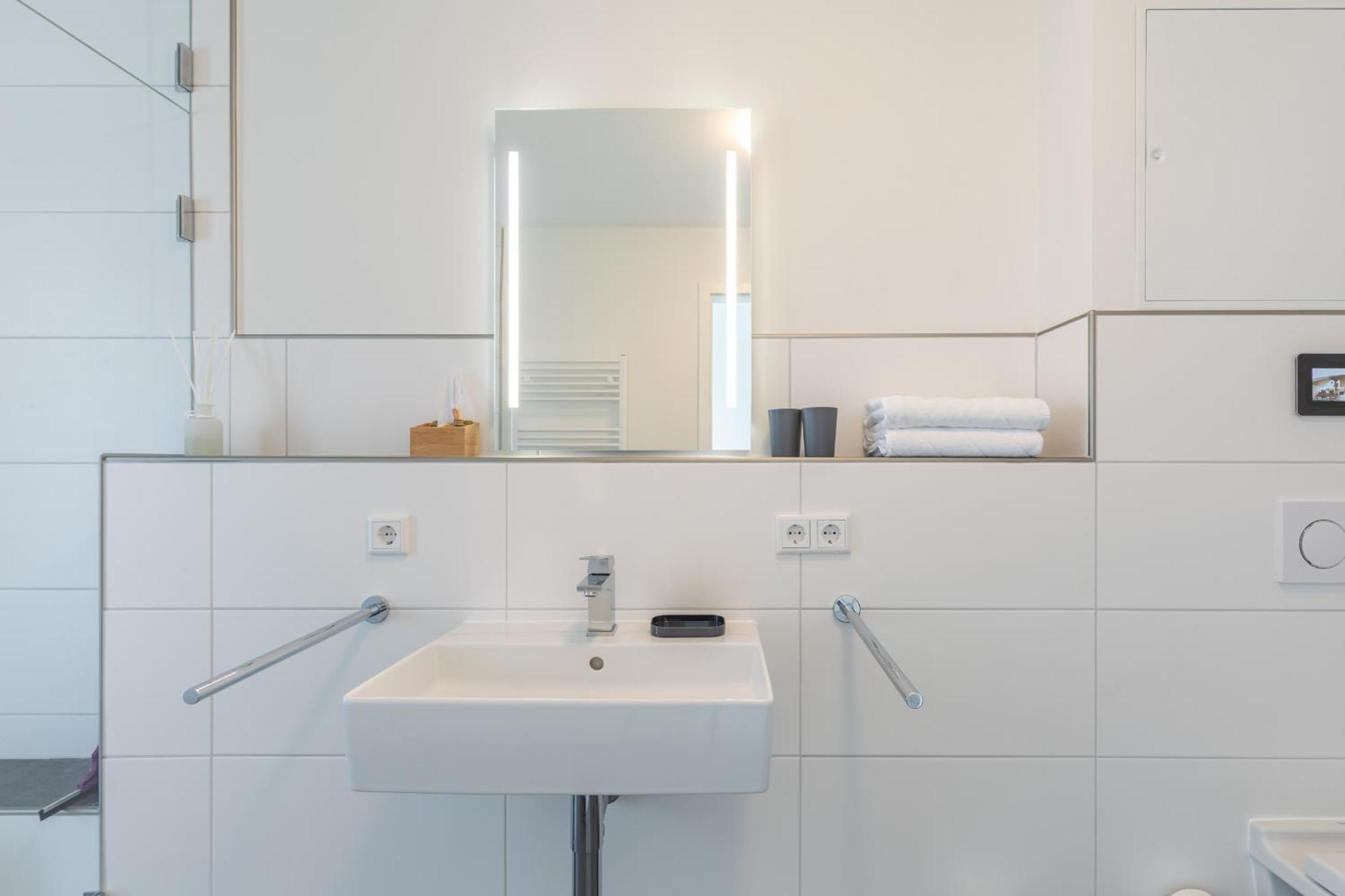 Ferienwohnung Auszeit am Deich Nordstrand Exterior foto